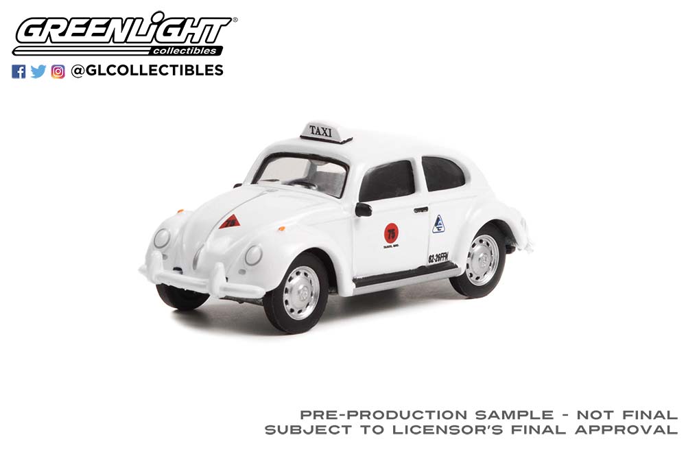 PRE-ORDER 1:64 Club Vee-Dub Series 14 - Volkswagen Beetle Taxi - Taxco,  Mexico - White - The Diecast Pub