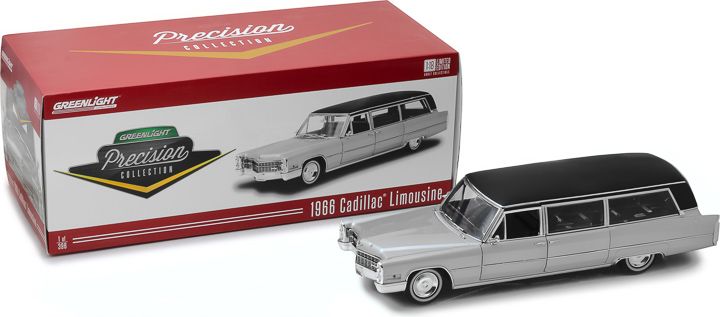 1:18 Precision Collection - 1:18 1966 Cadillac S&S Limousine - Silver &  Black - The Diecast Pub
