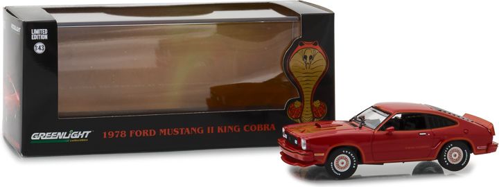 1:43 1978 Ford Mustang II King Cobra – Red & Black