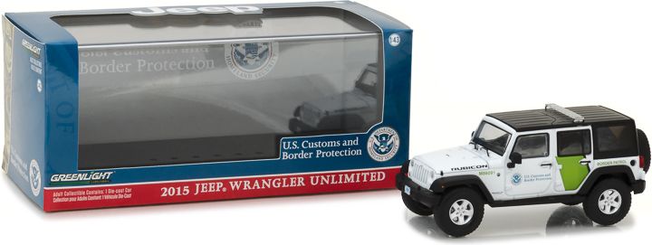 1:43 2015 Jeep Wrangler Unlimited . Customs and Border Protection -  The Diecast Pub