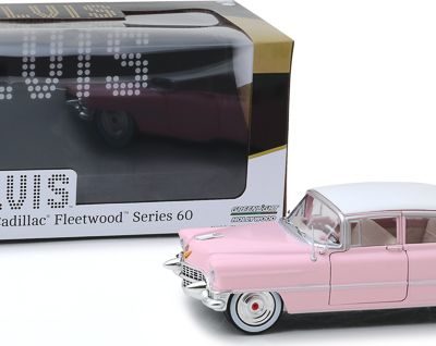 GREENLIGHT 84092 ELVIS PRESLEY'S 1955 PINK CADILLAC FLEETWOOD 60 model car 1:24