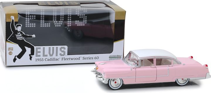 1:43 Elvis 1955 Pink Cadillac Fleetwood Series 60 with Elvis Presley 
