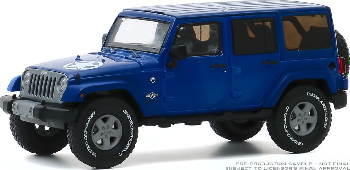 1:43 2013 Jeep Wrangler Unlimited Freedom Edition - True Blue - The Diecast  Pub
