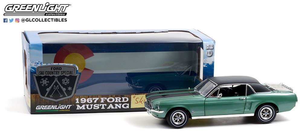 1:18 1967 Ford Mustang Coupe "Ski Country Special" – Loveland Green