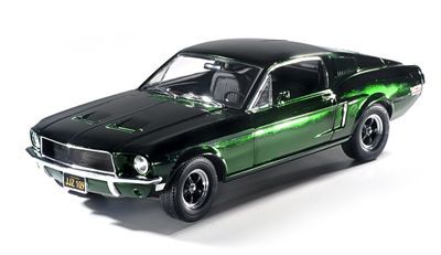 *AS-IS* 1:18 Bullitt (1968) - 1968 Ford Mustang GT Fastback - Green Chrome  Edition