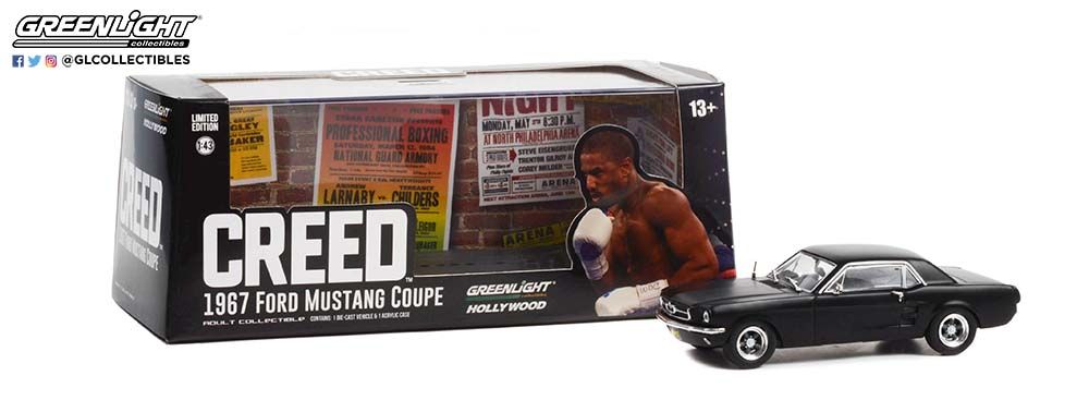 1:43 Creed (2015) – Adonis Creed’s 1967 Ford Mustang Coupe – Matte Black