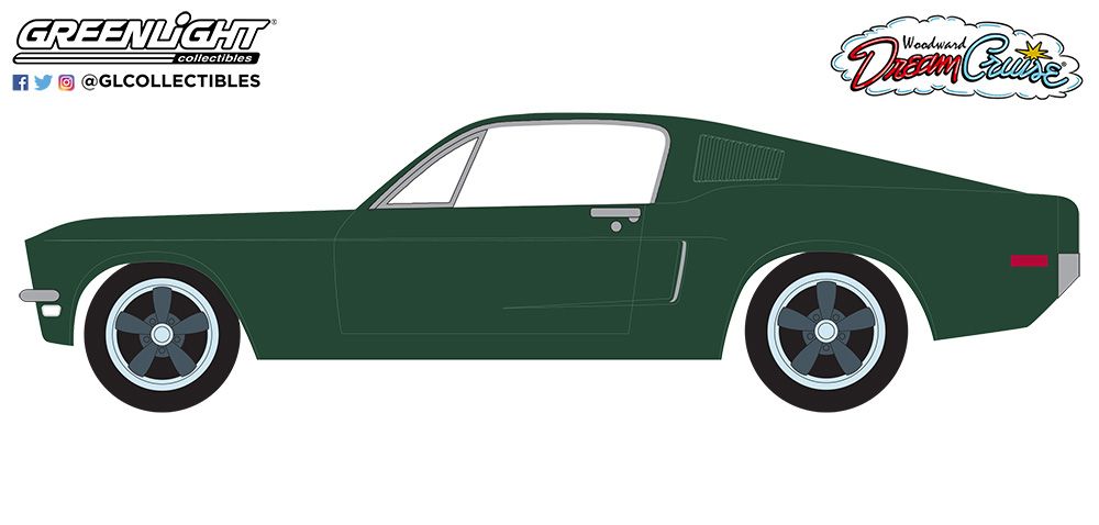 PRE-ORDER 1:64 Woodward Dream Cruise Series 1 – 1968 Ford Mustang GT Fastback – 24th Annual Woodward Dream Cruise Featured Heritage Vehicle